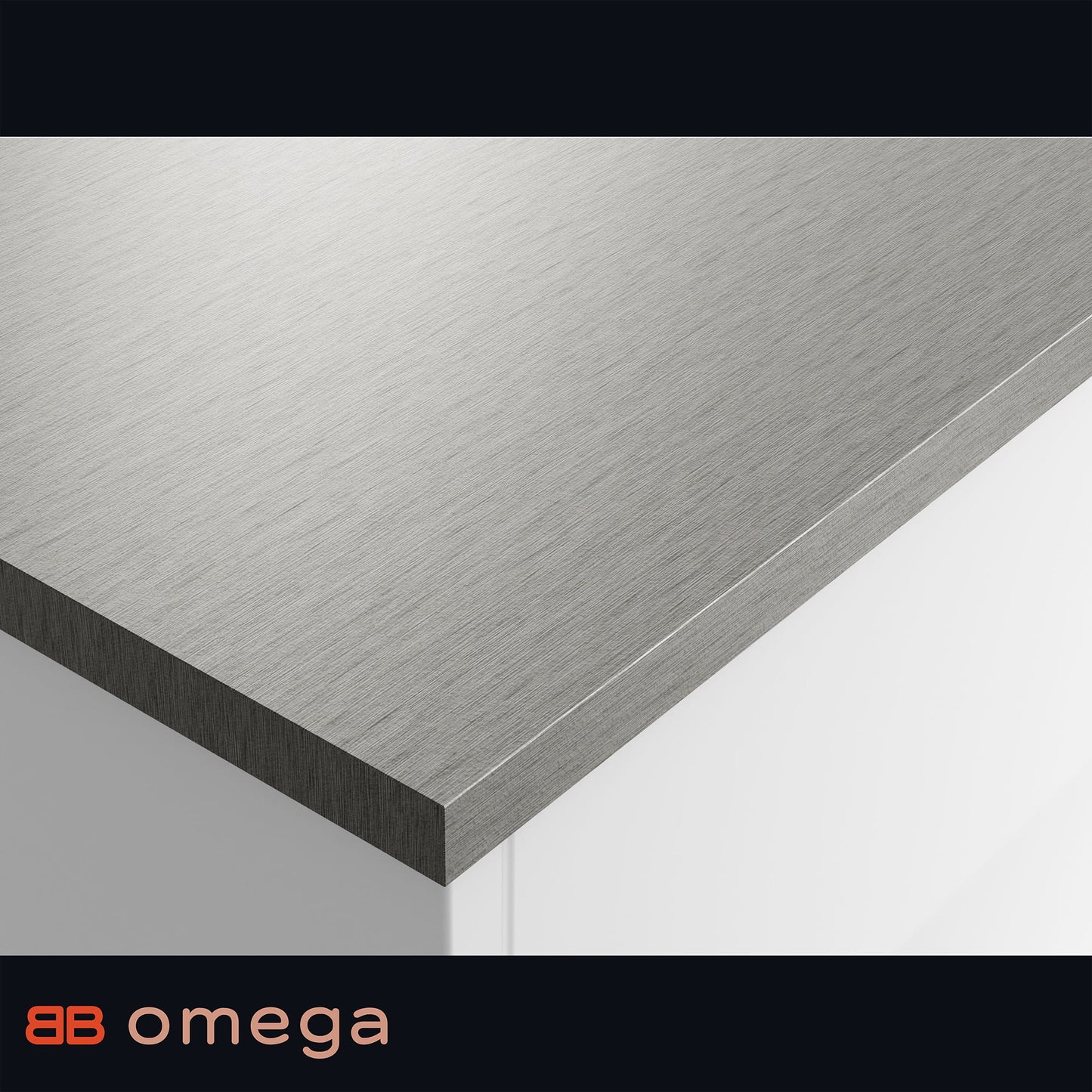 Omega Brushed Bronze 22mm Square Edge Laminate Worktop - Brushed