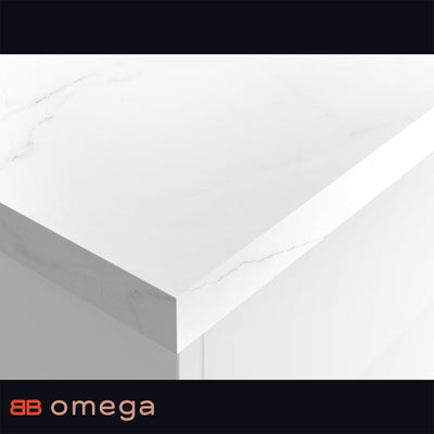 Omega Paros Marble (Ultramatt) All Sizes Square Edge Worktops