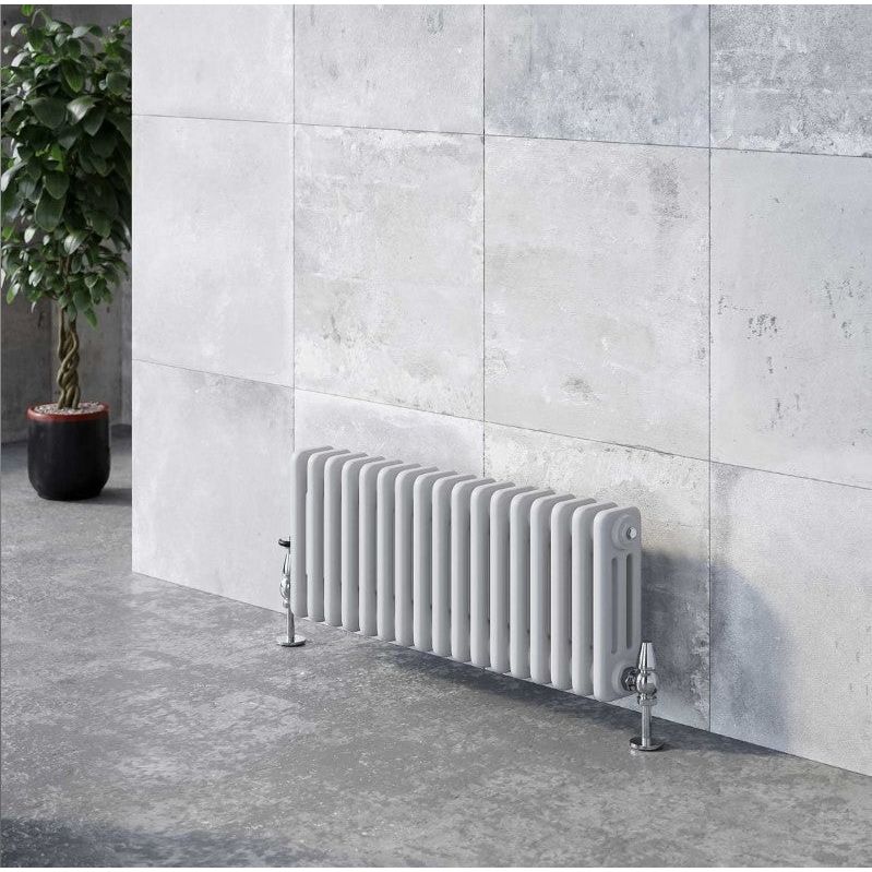 Nevada White Triple Horizontal Column Radiator - 400mm