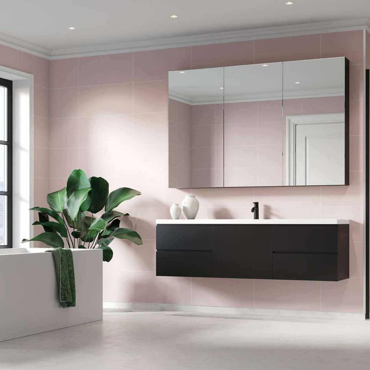 Fibo Contemporary - Dusky Pink (Tile Effect)