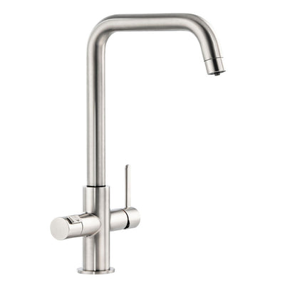 Abode Pronteau Prothia 3 in 1 Monobloc Quad Kitchen Tap - WRAS Approved Brushed Nickel