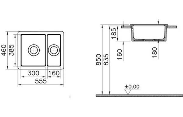 Prima 1.5B Inset Ceramic Sink (Inc. Waste) - White CPR423