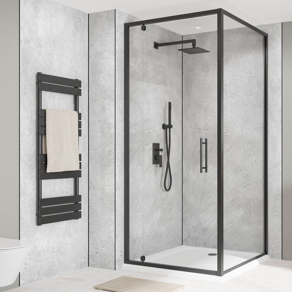 Wetwall Alloy Fossil Stone Shower Panel