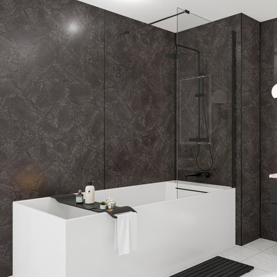 Nero Marble Wetwall Mermaid Plywood Bathroom Wall Boards - Timeless Trade