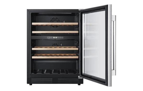 Prima PRWC406 B/I 60cm Wine Cooler - Stainless Steel