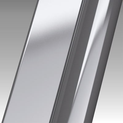 Novellini Side Fixed Panel in Silver For Shower Door N180 G+F Inline