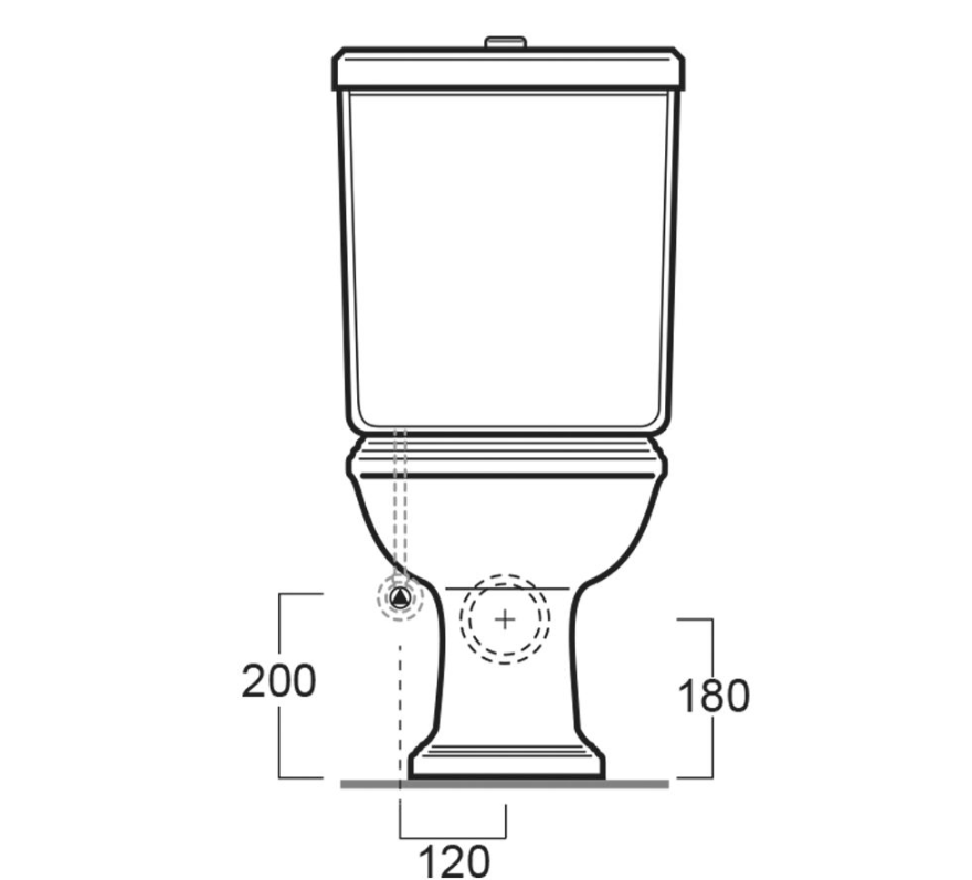 Alice Traditional Close Coupled Toilet