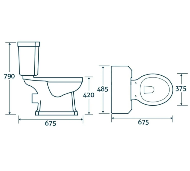 Elizabeth Traditional Close Coupled Toilet