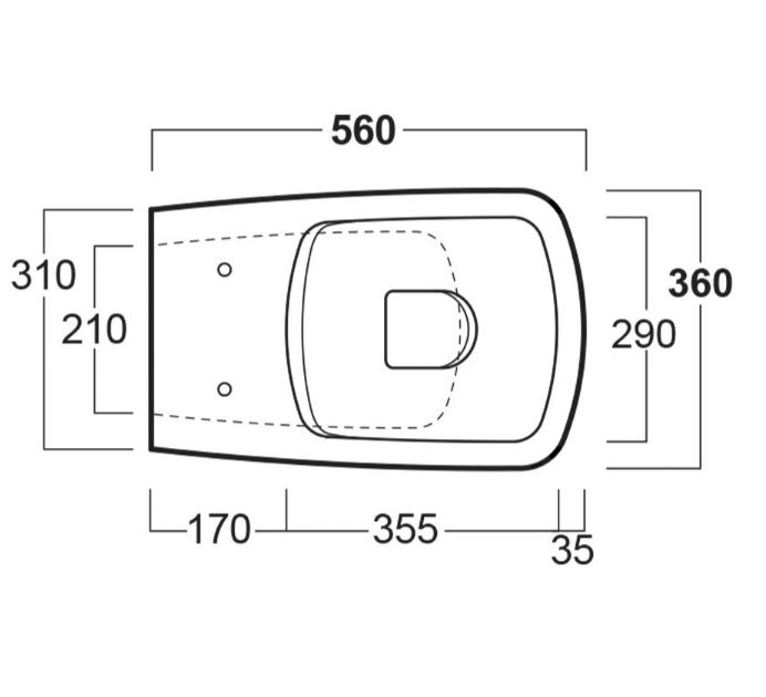 Ruth Rimless Back to Wall Toilet