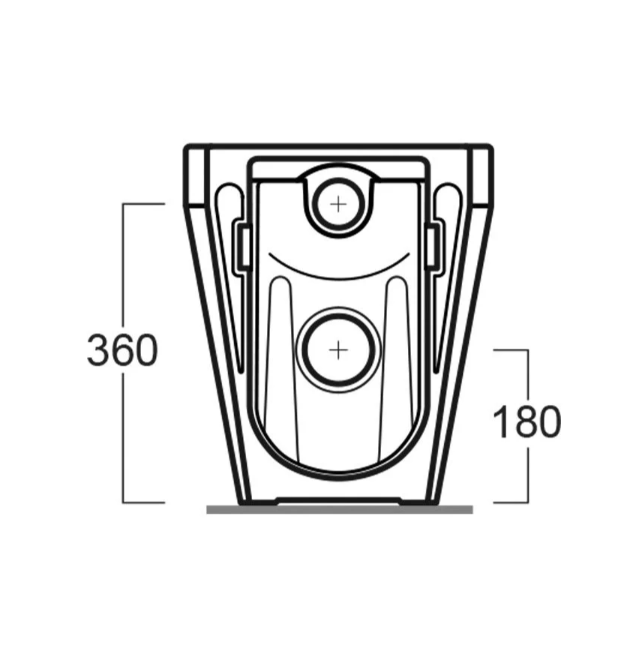 Ruth Rimless Back to Wall Toilet