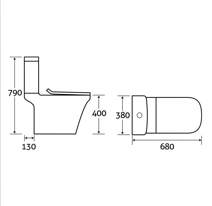 Joel Close Coupled Toilet & Soft Close Seat