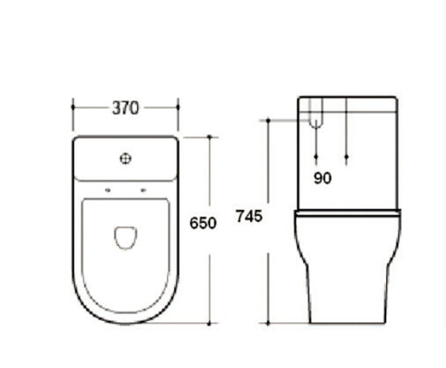 Sophie Close Coupled Toilet with Soft Close Seat