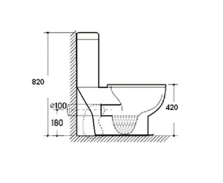 Sophie Close Coupled Toilet with Soft Close Seat