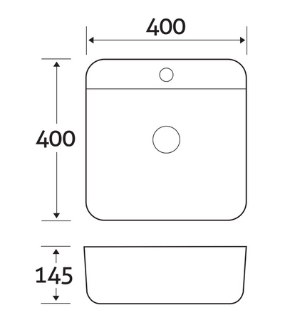 Brooke Countertop Ceramic Basin