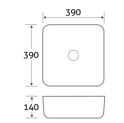 Taylor Countertop Ceramic Basin