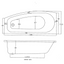 Algarve Space Saver Acrylic Bath - 1690 x 690mm Left Hand