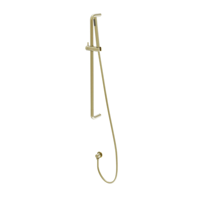 Ellie Round Shower Slide Rail Kit - Brushed Gold N24