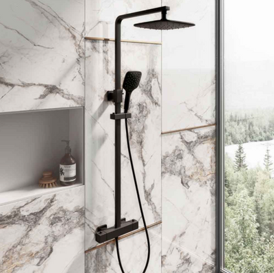 Arizona Black Dual Luxury Shower Pack