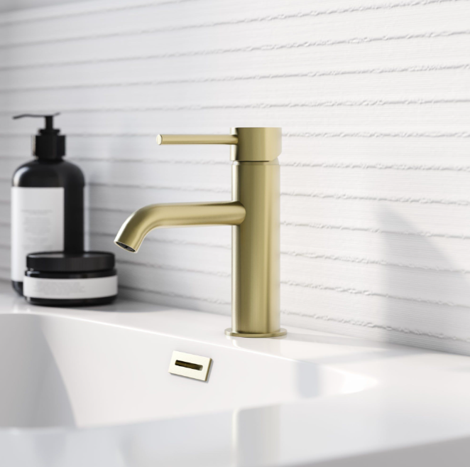 Ellie Basin Mixer Tap - Brushed Gold N24