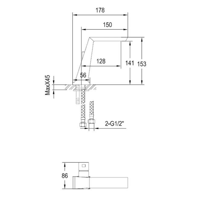 Sergio Basin Mixer Tap