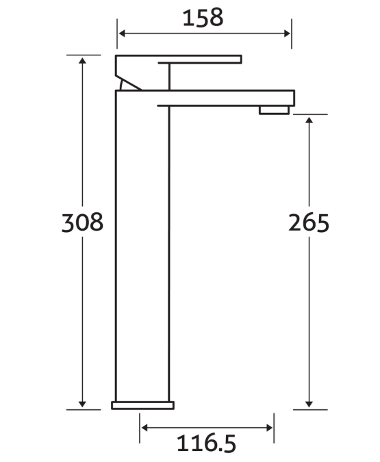 Senna Extended Basin Mixer Tap