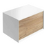 Melvin Wall Mounted Vanity Unit Gloss White & Oak 800mm