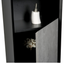 Melvin/Tawny Wall Hung Tall Storage Cabinet in Black & Concrete