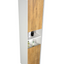 Melvin/Tawny Wall Hung Tall Storage Cabinet in White & Oak