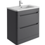 Eon Floor Standing 800mm Vanity Unit in Charcoal