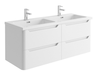 Eon Wall Hung 1200mm Vanity Unit in Matt White