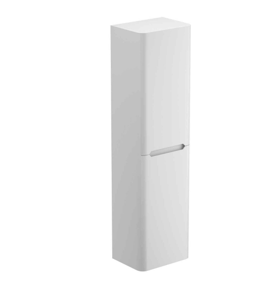 Eon Wall Hung Tall Storage Cabinet in Matt White