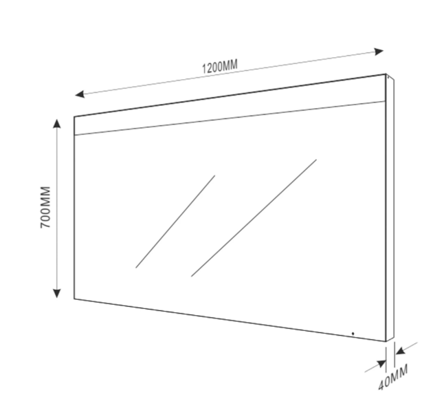 Elsie LED Bathroom Mirror 1200mm