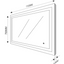 Sienna LED Bathroom Mirror 1100mm