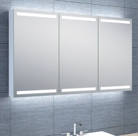 Imogen 700 x 1200mm LED Mirrored Wall Cabinet