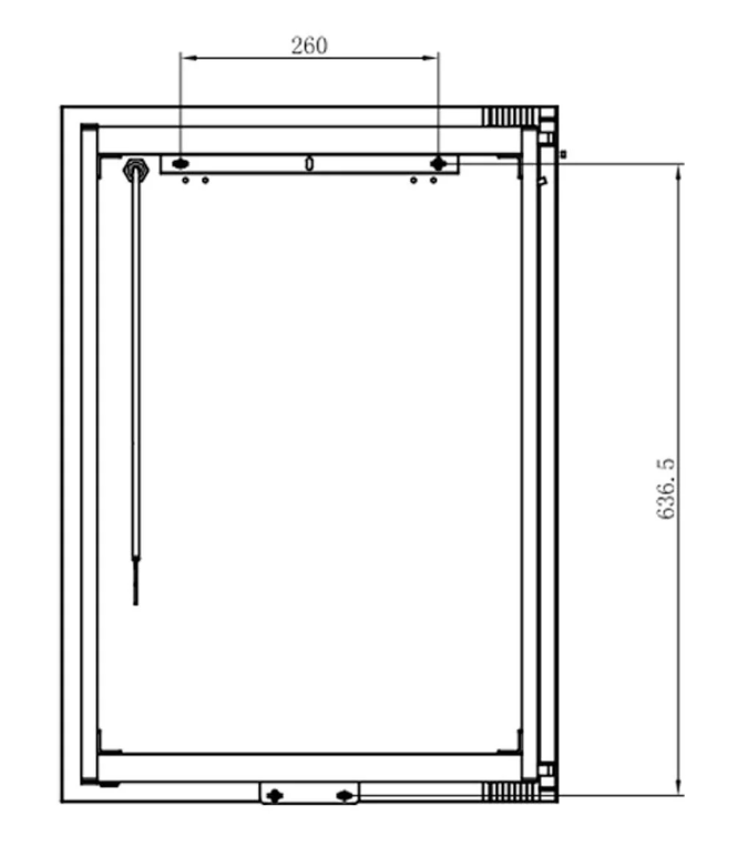 Thea LED Mirrored Bathroom Wall Single Door Cabinet 500mm - Silver