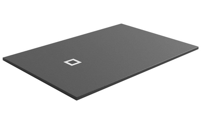 Slate Effect Shower Tray Anthracite - 1400 x 800