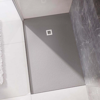 Slate Effect Shower Tray Grey - 1200 x 800