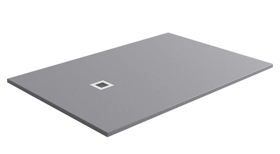 Slate Effect Shower Tray Grey - 1700 x 900