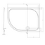 Detroit Low Profile Anti-Slip Left Hand Quadrant Shower Tray - 1200x900mm