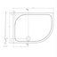 Detroit Low Profile Anti-Slip Right Hand Quadrant Shower Tray - 1200x900mm