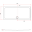 Paige Rectangle Low Profile Shower Tray - 1700mm x 900mm