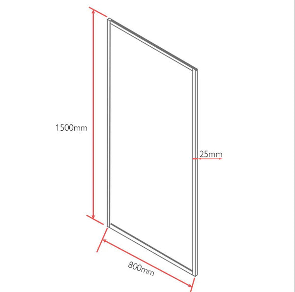 Hopper Brushed Nickel Frame Bath Screen - Fluted Glass