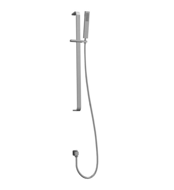 Marge Square Slide Rail Shower Kit- Gunmetal N24