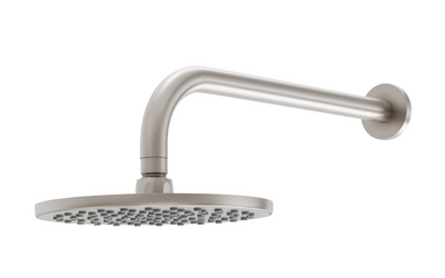 Ellie Round 200mm Shower Head and Arm - Brushed Nickel N24