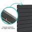 New Mexico Black Horizontal Convector Radiator - 600x600mm