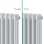 Nevada White Double Horizontal Column Radiator - 300mm