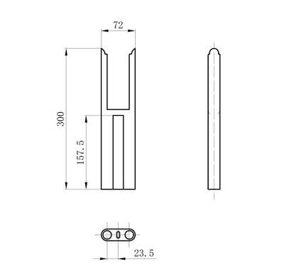 Nevada White Pair of Double Column Radiator Feet