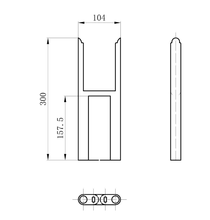 Nevada Black Pair of Triple Column Radiator Feet (Copy)