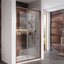 Murphy 1200mm Sliding Shower Door - Brushed Bronze N24