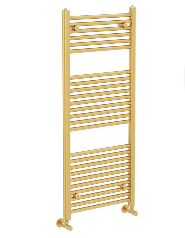 North Carolina 1200x500mm Heated Towel Rail – Brushed Gold